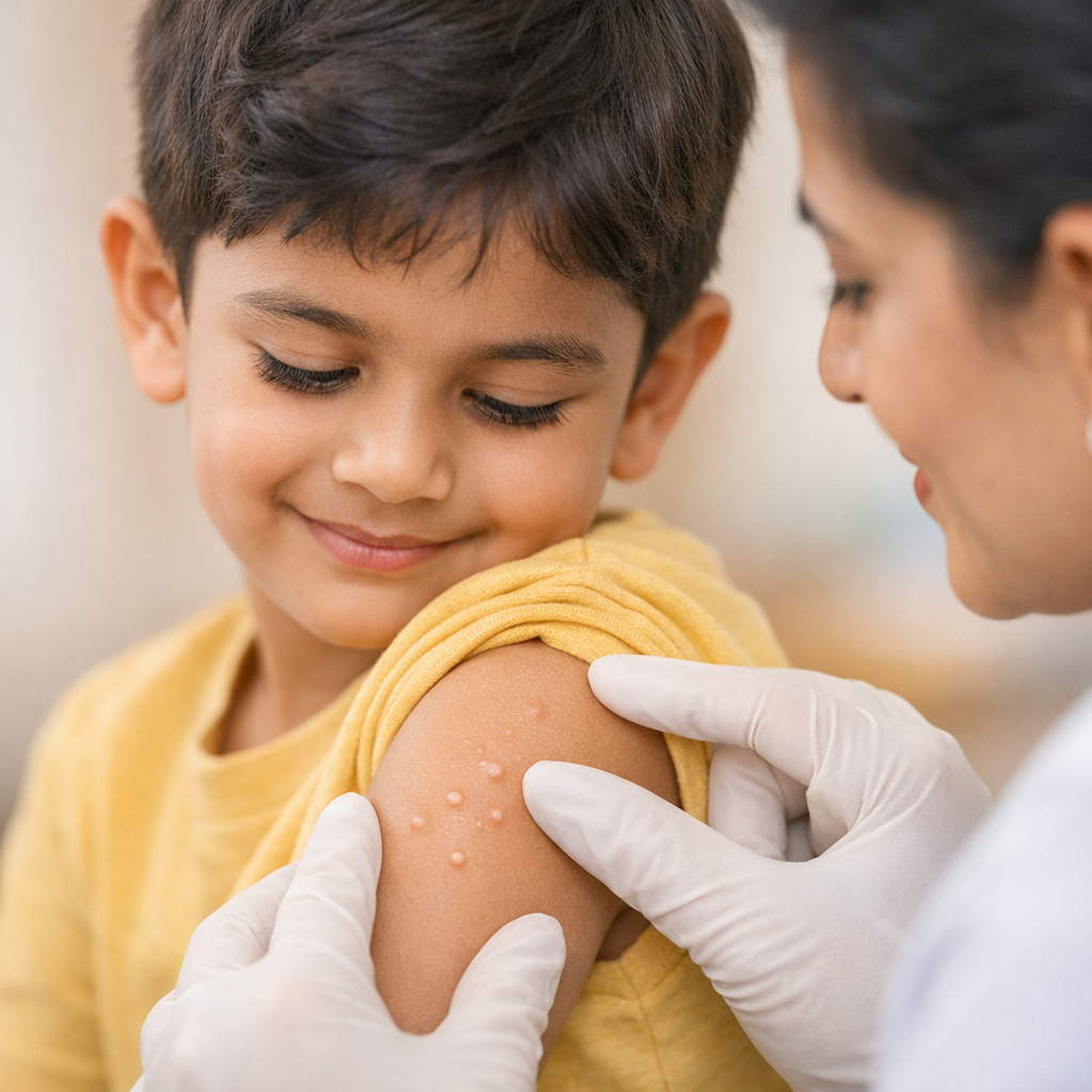 Molluscum contagiosum children